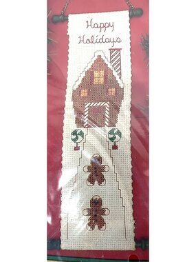 Gingerbread House Holiday Bellpull Kit With Fabric & Hardware Included